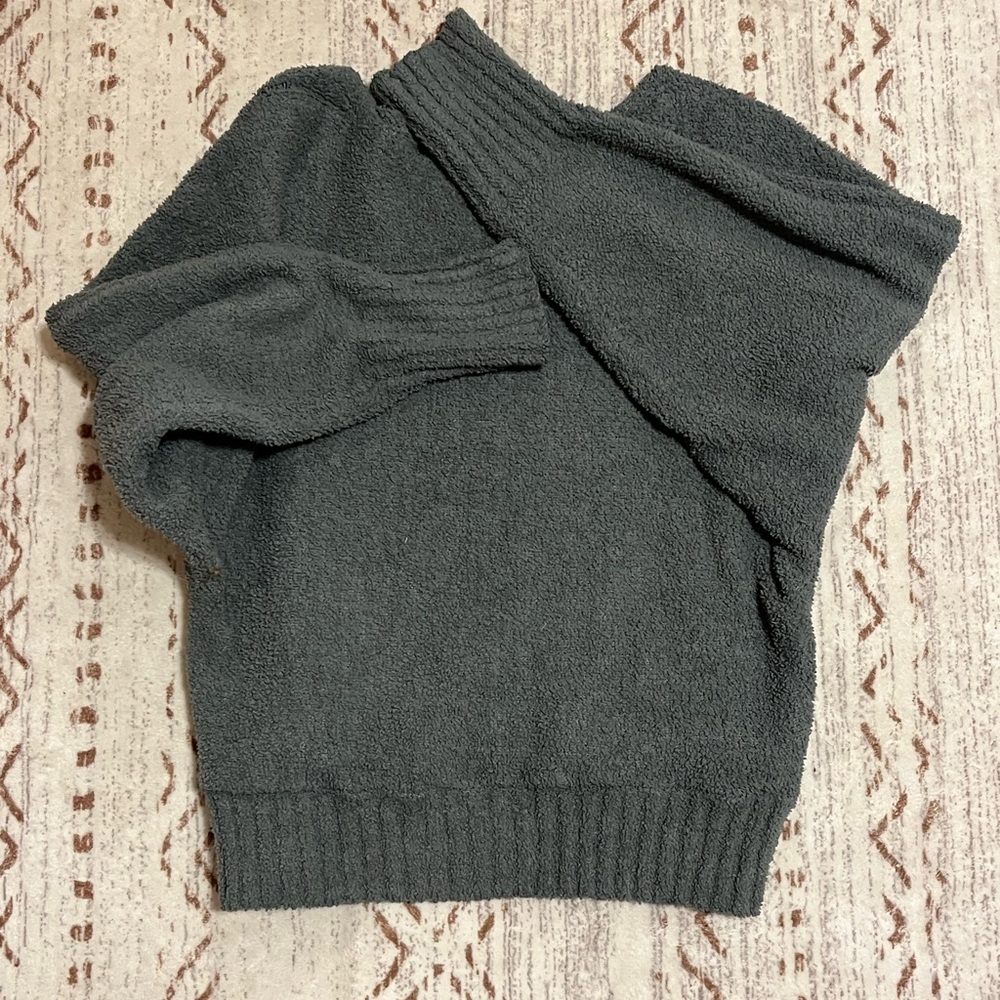 dark green ribbed oversized comfy sweater